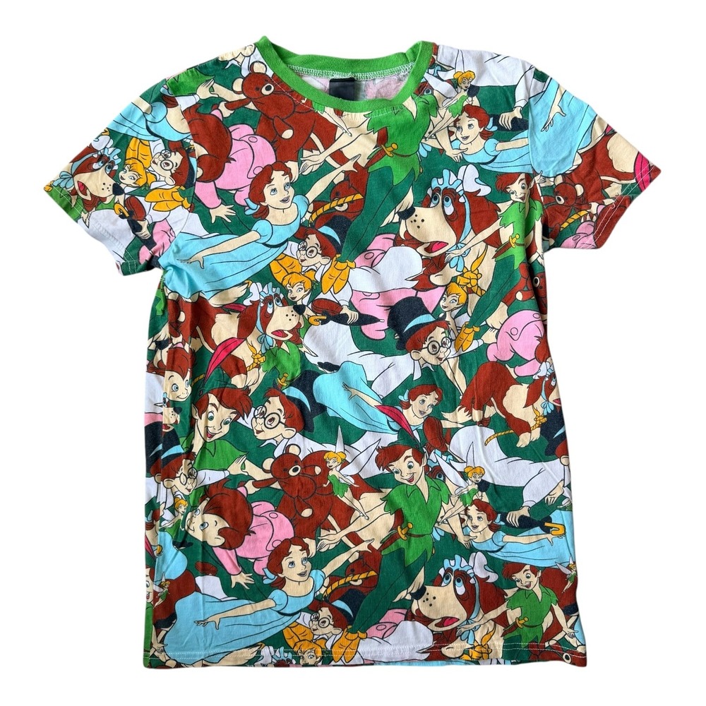 Cakeworthy RARE Disney Peter Pan AOP Shirt Medium Unisex Graphic Tee